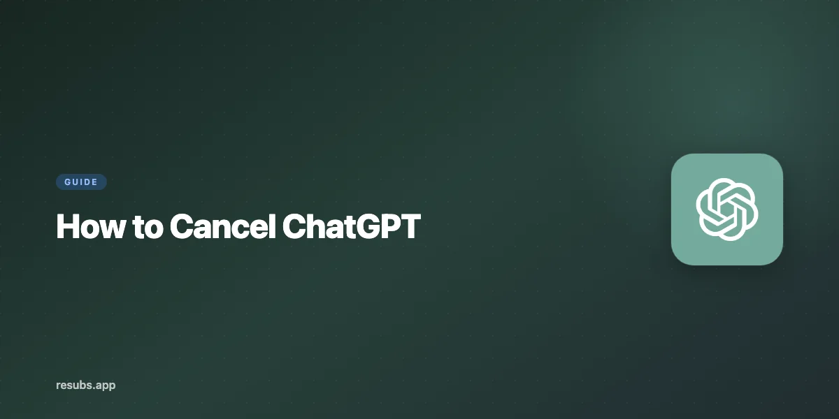 Cancel ChatGPT Plus or Pro Before Your Next Charge