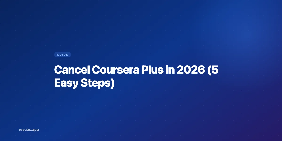 How to Cancel Coursera and Use the 14-Day Refund Window