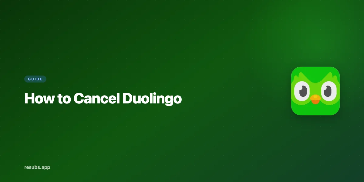 How to Cancel Duolingo
