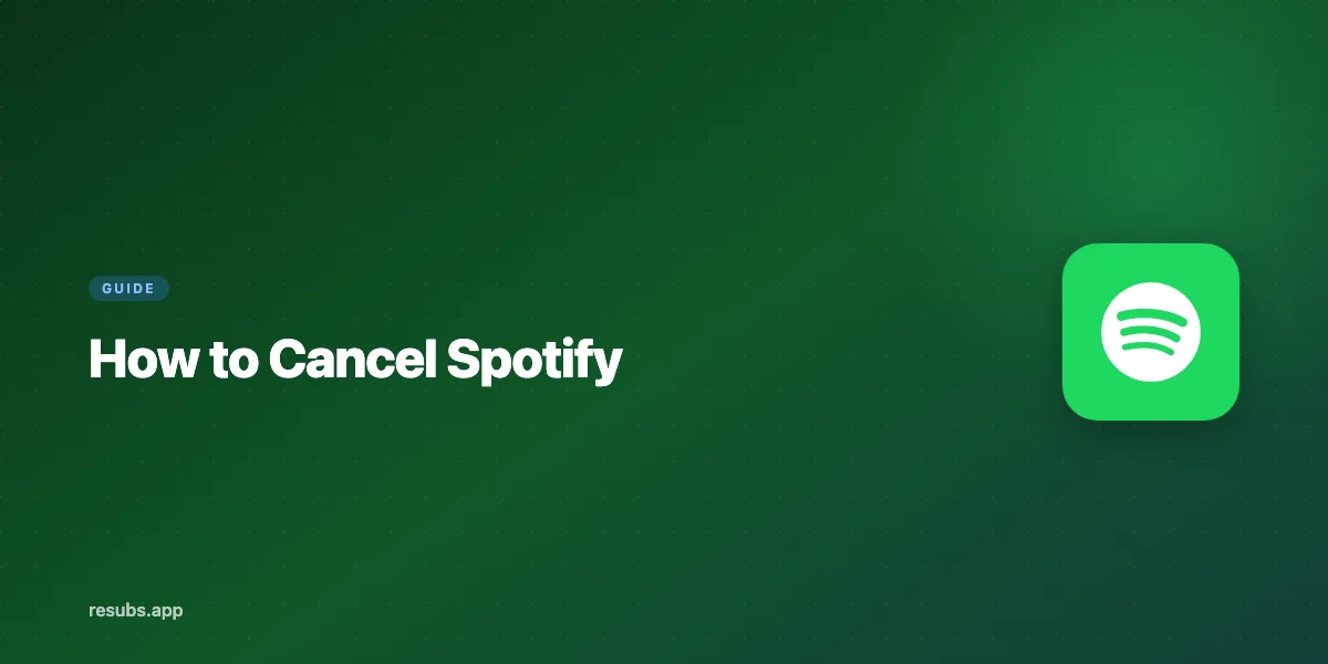 Cancel Spotify Premium in 60 Seconds (Keep Access Until Renewal)